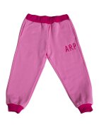 Agatha Ruiz de la Prada Pantaloni sport din amestec de bumbac cu logo - Fucsia
