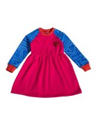 Agatha Ruiz de la Prada Rochie cu croiala A si maneci contrastante - Fucsia/Albastru