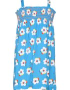 Agatha Ruiz de la Prada Rochie cu imprimeu floral - fara maneci - Alb/Albastru