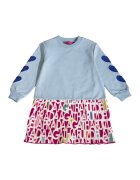 Agatha Ruiz de la Prada Rochie cu imprimeu si maneci lungi - Multicolor