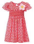 Agatha Ruiz de la Prada Rochie de bumbac cu imprimeu floral - Rosu/Alb