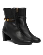 AGL Botine dama D140625PASOFTY0000 - Piele naturala - Negru -