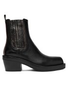 AGL Botine dama D775508PGAMAZZ0000 - Piele naturala - Negru