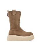 AGL Cizme dama - 305639820 - piele naturala - maro