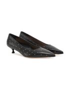 AGL Pantofi dama Lenor Studs - piele naturala - negru -