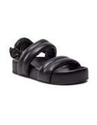 AGL Sandale dama 303581879 - Piele naturala - Negru - Negru