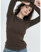 AGOLDE Bluza slim fit cu decolteu rotund Delphi - Kaki