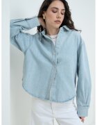 AGOLDE Camasa din denim cu maneci lungi - Albastru glaciar