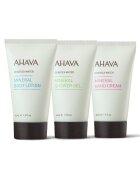 AHAVA Set Mineral: Crema de maini - 40 ml + Gel de dus - 40 ml + Lotiune de corp - 40 ml