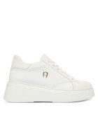Aigner Pantofi sport din piele cu talpa wedge