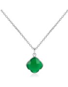 AILORIA Colier de argint veritabil 925 decorat cu onyx verde CAPUCINE 29571 - Argintiu