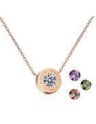 AILORIA Colier de argint veritabil cu zirconia Agnes 29595 - Auriu rose