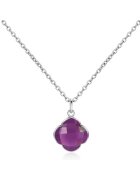 AILORIA Colier de argint veritavil 925 decorat cu padantiv ametist CAPUCINE 29563 - Argintiu