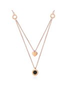 AILORIA Colier de otel inoxidabil cu siraguri multiple Aline - Auriu rose