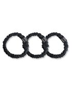 AILORIA Set de elastice de par din matase - 3 piese - Negru