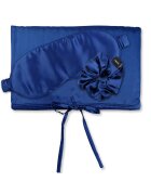 AILORIA Set de masca de noapte - saculet de transport si elastic de par - pentru calatorie 29507 - Albastru