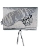 AILORIA Set de masca de noapte - saculet de transport si elastic de par - pentru calatorie 29507 - Gri