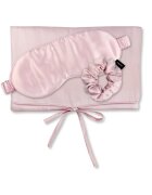 AILORIA Set de masca de noapte - saculet de transport si elastic de par - pentru calatorie 29507 - Roz