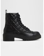 Aldo Bocanci din piele ecologica cu aplicatie cap-toe Goer - Negru stins