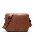 Aldo Geanta messenger din piele ecologica - Maro cognac