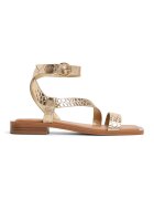 Aldo Sandale de piele cu talpa plata Gurugar - Auriu