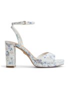 Aldo Sandale de piele cu toc masiv Gracious - Violet/Alb murdar/Albastru