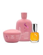 Alfaparf Milano Set Alfaparf Semi Di Lino Moisture Nutritive cu 250 ml Sampon + 200 ml Masca + Ulei Cristalli Liquidi 15 ml