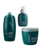 Alfaparf Milano Set Alfaparf Semi Di Lino Reconstruction cu 1000 ml - Sampon + 500 ml - Masca + 125 ml - Fluid tratament de reconstructie
