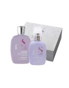 Alfaparf Milano Set pentru netezire Semi Di Lino Sampon 250 ml - Crema pentru netezire 125 ml