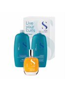 Alfaparf Milano Set pentru par ondulat Curls Sampon 1000 ml - Balsam 1000 ml - Ulei pentru par cret 100 ml