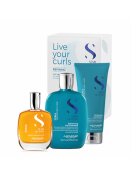 Alfaparf Milano Set pentru par ondulat Curls Sampon 250 ml - Balsam 200 ml - Ulei pentru netezire 100 ml