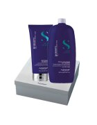 Alfaparf Milano Set Semi Di Lino Brunette pentru neutralizarea tonurilor de portocaliu - Sampon Balsam 200ml