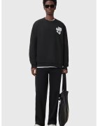 AllSaints Bluza de trening cu logo contrastant pe spate Orlando - Alb/Negru
