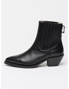 AllSaints Botine din piele cu varf ascutit - Negru