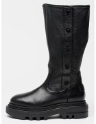 AllSaints Cizme lungi din piele - Negru