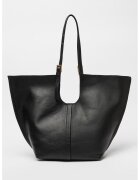 AllSaints Geanta tote din piele Ara - Negru