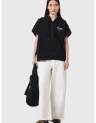 AllSaints Hanorac supradimensionat cu maneci detasabile Omnium Amphia - Negru