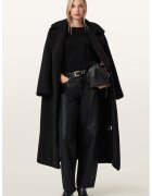 AllSaints Palton lung cu nasturi - Negru