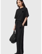 AllSaints Pantaloni de trening din bumbac organic cu croiala ampla Zanda - Negru