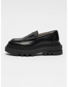 AllSaints Pantofi loafer cu toc masiv - Negru