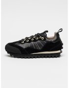 AllSaints Pantofi sport cu garnituri de piele si piele intoarsa - Negru