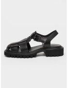AllSaints Sandale fisherman din piele Tess - Negru