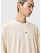 AllSaints Tricou lejer din bumbac Mikro - Alb fildes