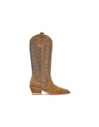 ALMA EN PENA Cizme de cowboy dama V250120 - Piele naturala - Maro