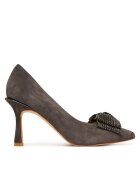 ALMA EN PENA Pantofi dama - tocuri - piele naturala - culoare Carbon