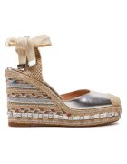 ALMA EN PENA Sandale dama 303771256 - Piele intoarsa - Argintiu