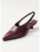 ALOHAS Pantofi cu design slingback si toc kitten - Visiniu