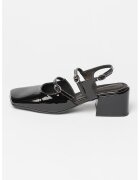ALOHAS Pantofi din piele cu toc masiv Withnee - Negru