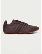ALOHAS Pantofi sport low-cut din material textil - Maro inchis
