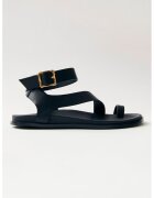 ALOHAS Sandale de piele cu catarama - Negru